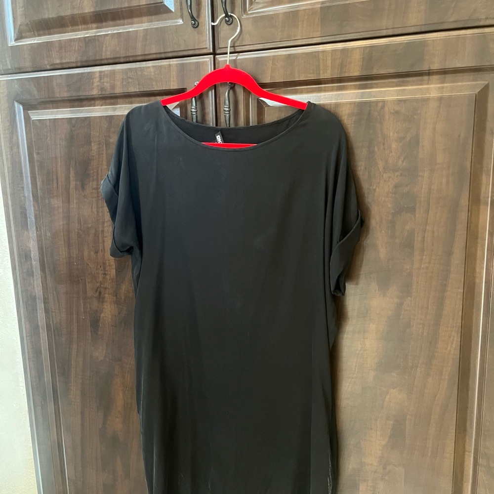 DKNY Black Silk Dress
